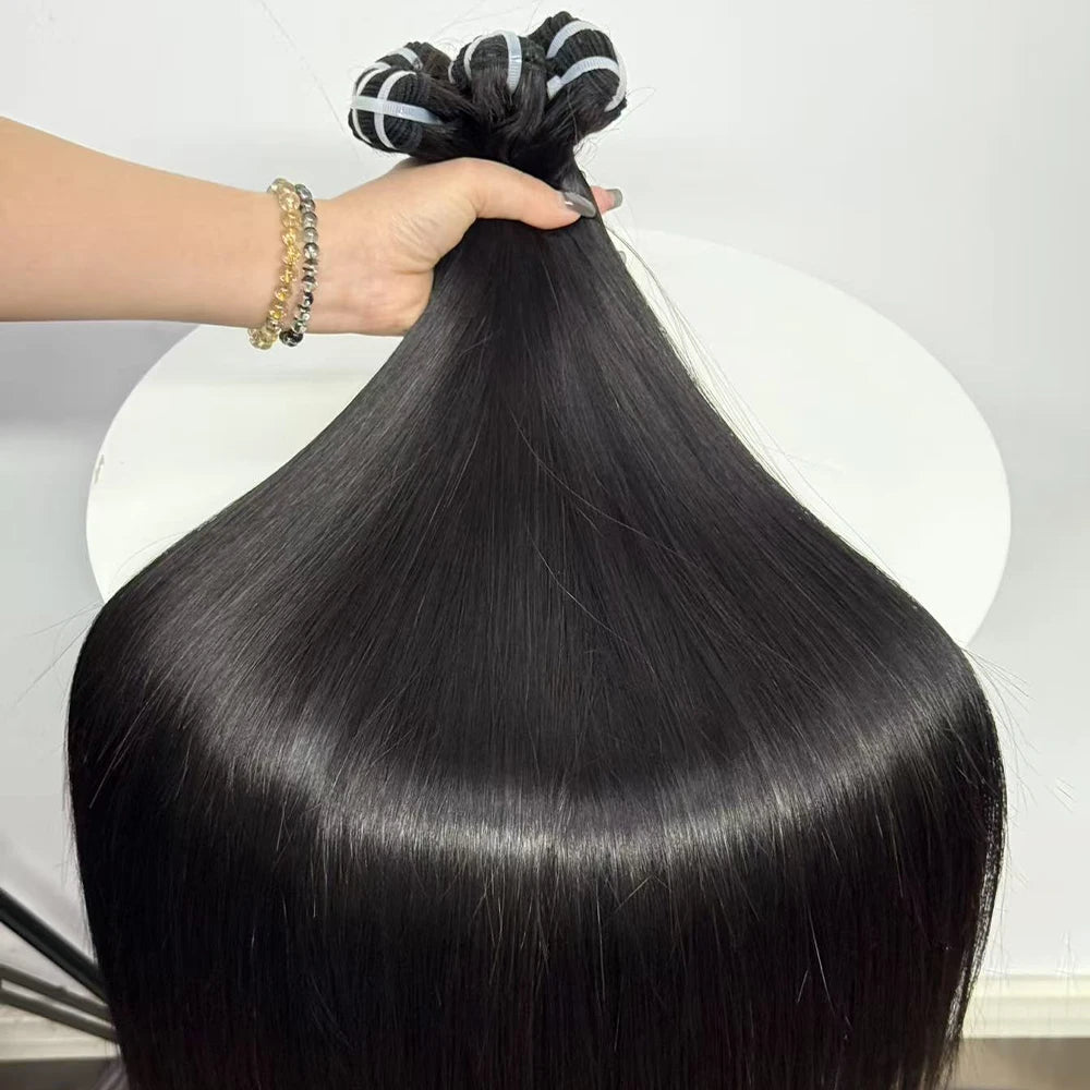 Bone Straight Bundles 16A Grade Double Drawn Vietnamese Human Hair Extensions Full Thick End Top Quality 100g/Bundle