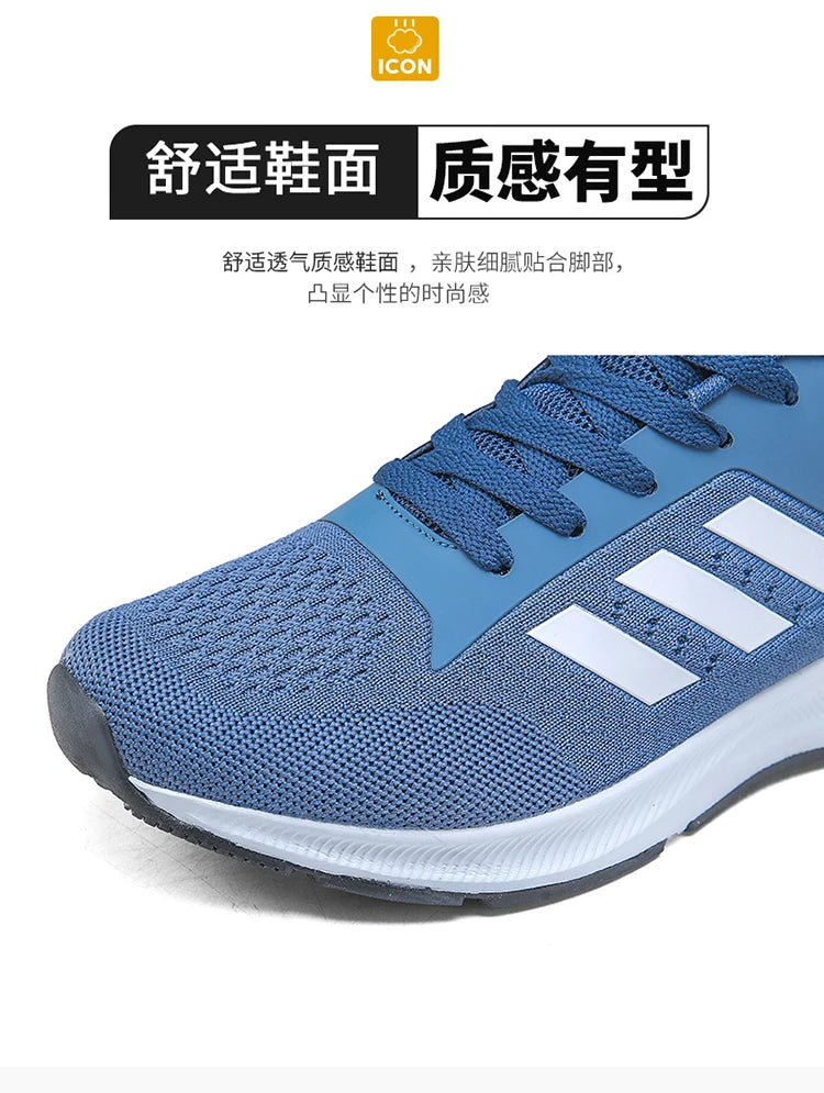 Shoes Men's 2025 Spring New Lightweight Non-slip Fashion Trend All-match Casual Soft Bottom Shock Absorption Running Sports