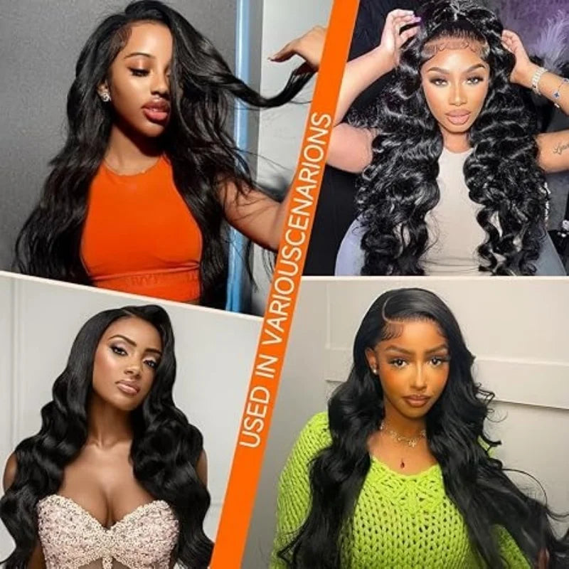 40 Inch Body Wave Human Hair Wigs 13X6 Hd Lace Frontal Wig 100% Human Hair 250 Density For Women Pre Plucked Brazilian Hair Wigs