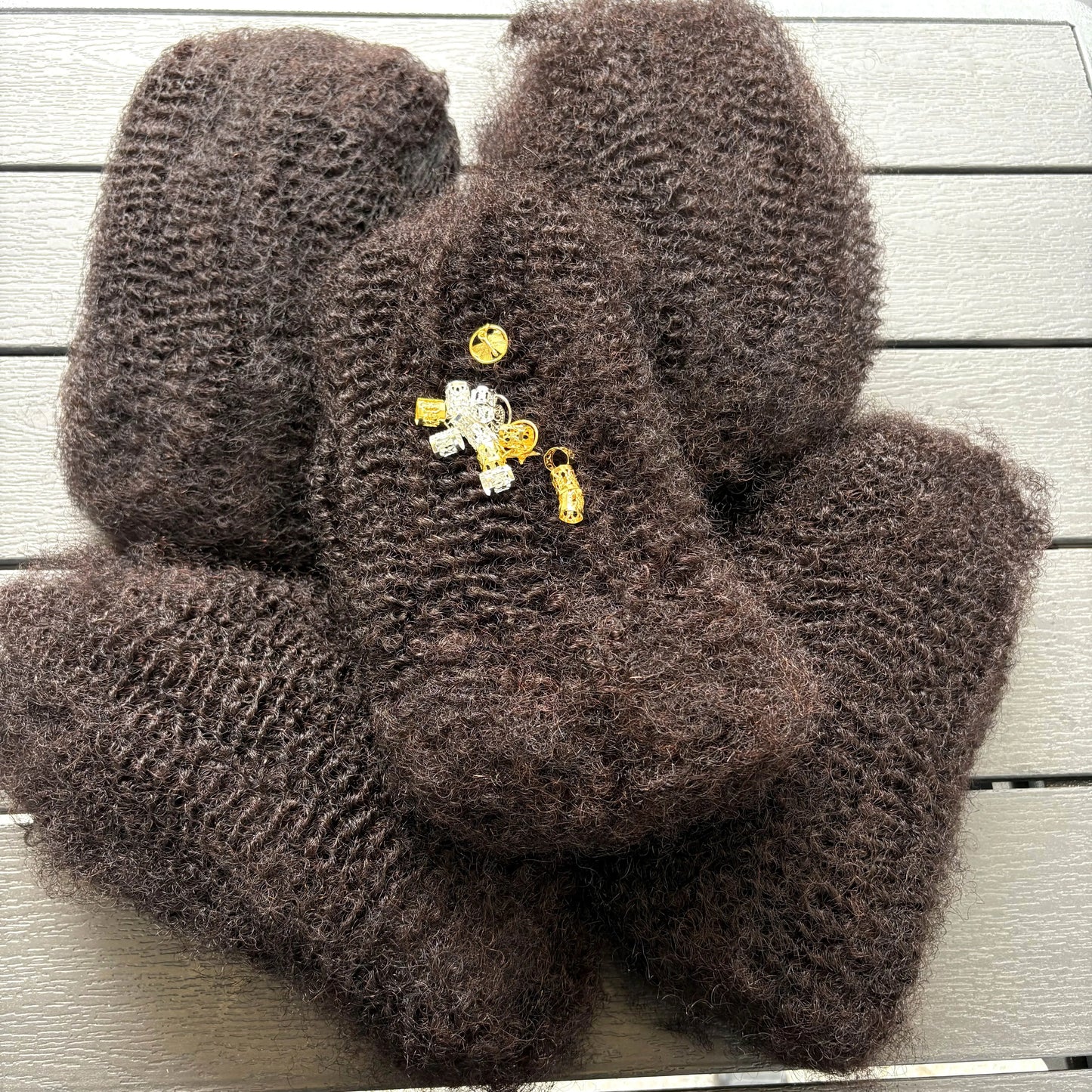 50g/Pack Afro Kinky Curly Human Hair Bulk For Braiding Dreadlock Remy Bulk Hair No Attachment Peruvian Natural Color Braids Hair