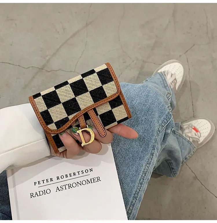 Card Bag Multi-card Position High Value Change Tide Autumn Winter Internet Celebrity Folding Organ Fashion Versatile Short Small