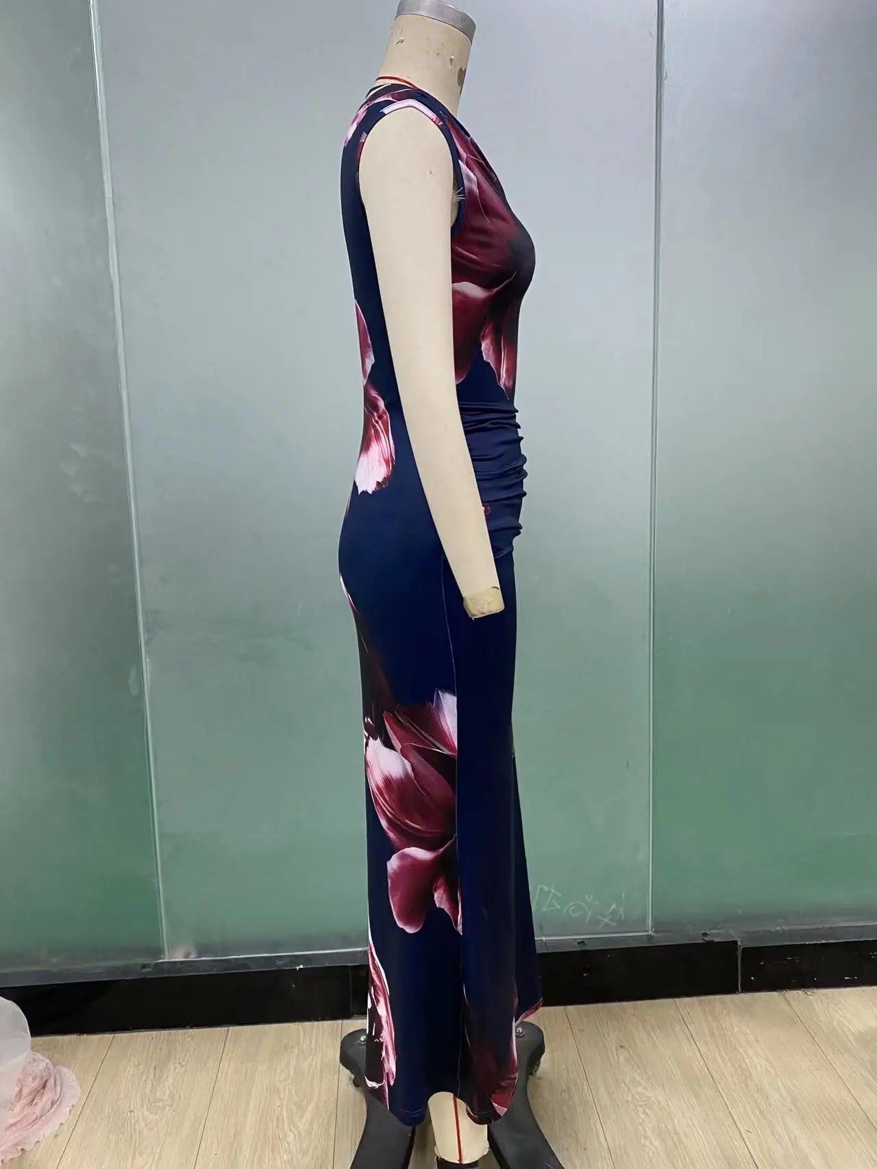 Sexy Bodycon Maxi Dresses For Women 2025 Summer Fashion Sleeveless O-neck Slim Long Party Dress Elegant Vestidos