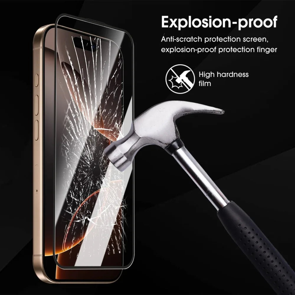 Dust Free Easy Installation Screen Protector For iPhone 17 16 Pro Max/17 Pro/17 Air 16 Plus HD Tempered Glass Anti-scratch Films