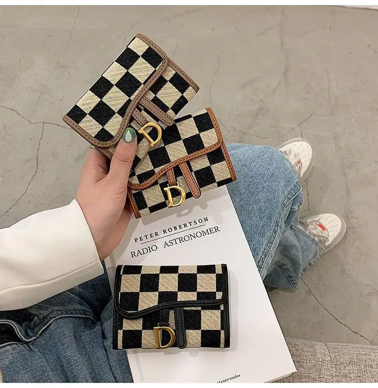 Card Bag Multi-card Position High Value Change Tide Autumn Winter Internet Celebrity Folding Organ Fashion Versatile Short Small