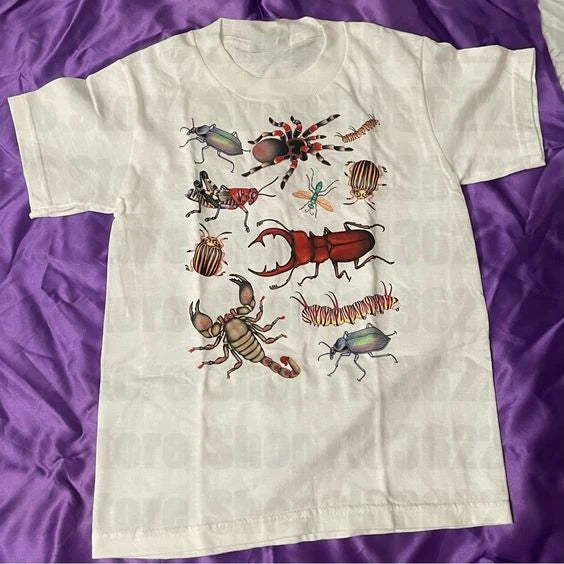 Vintage Y2k Style Printed Women's Short Sleeve Graphic T-Shirt Women's Punk Retro Emo Girl Goth Cotton T-Shirt