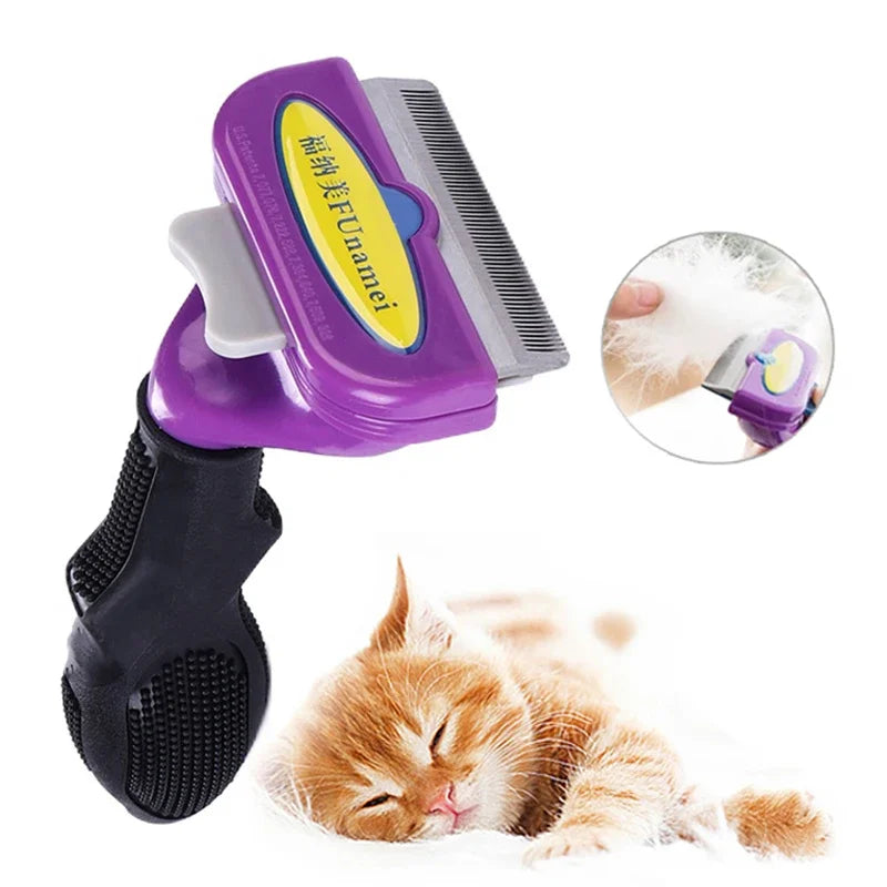 Dogs Cats Hair Shedding Massage Combs Cat Hair Remover Cleaning Grooming Cat Brush Pet Cat Hair Removal Combs Pet Grooming Brush