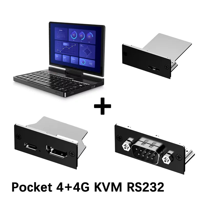 New 2025 version! GPD Pocket 4 8.8-inch AMD AI 9 HX 370 64GB RAM 2TB NVMe 2.5K resolution 144Hz refresh rate Gaming Mini Laptop