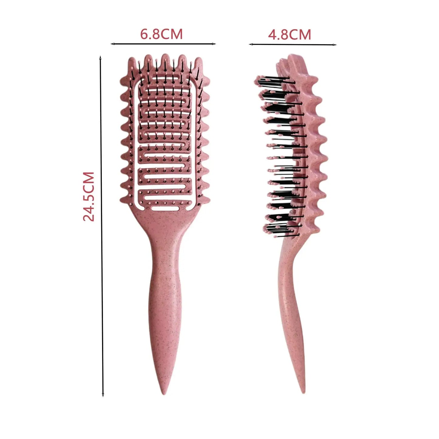Curly Hair Brush Hollow out Design for Frizz Control & Define Curls, Styling Detangling Brush Beard Comb for Men Women