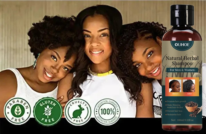 Hair Growth Shampoo Ancient African Hair Growth Formula Extract Powerful Effect Fast Hair Loss Treatment Hair Care 100ml