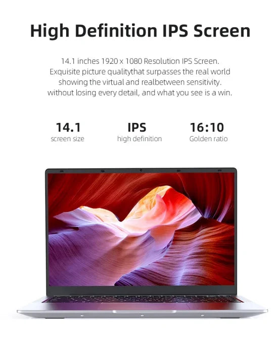 2025NEW Laptop  Windows 11 Notebook computer14.1" Intel Core i7 7500U 12GB RAM 512GB/1TB SSD 1920*1080P Office Study PC computer