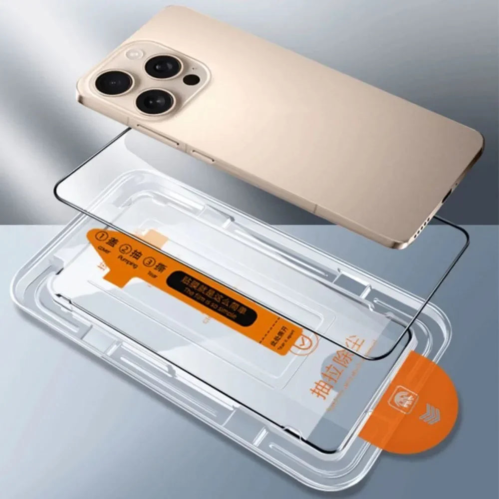 Dust Free Easy Installation Screen Protector For iPhone 17 16 Pro Max/17 Pro/17 Air 16 Plus HD Tempered Glass Anti-scratch Films