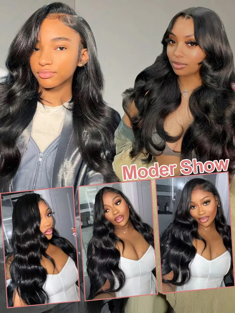 Body Wave Human Hair Wigs 13x6 Hd Lace Frontal Wigs 250 Density 40 Inch For Black Women Pre Plucked Loose Wave Lace Frontal Wig
