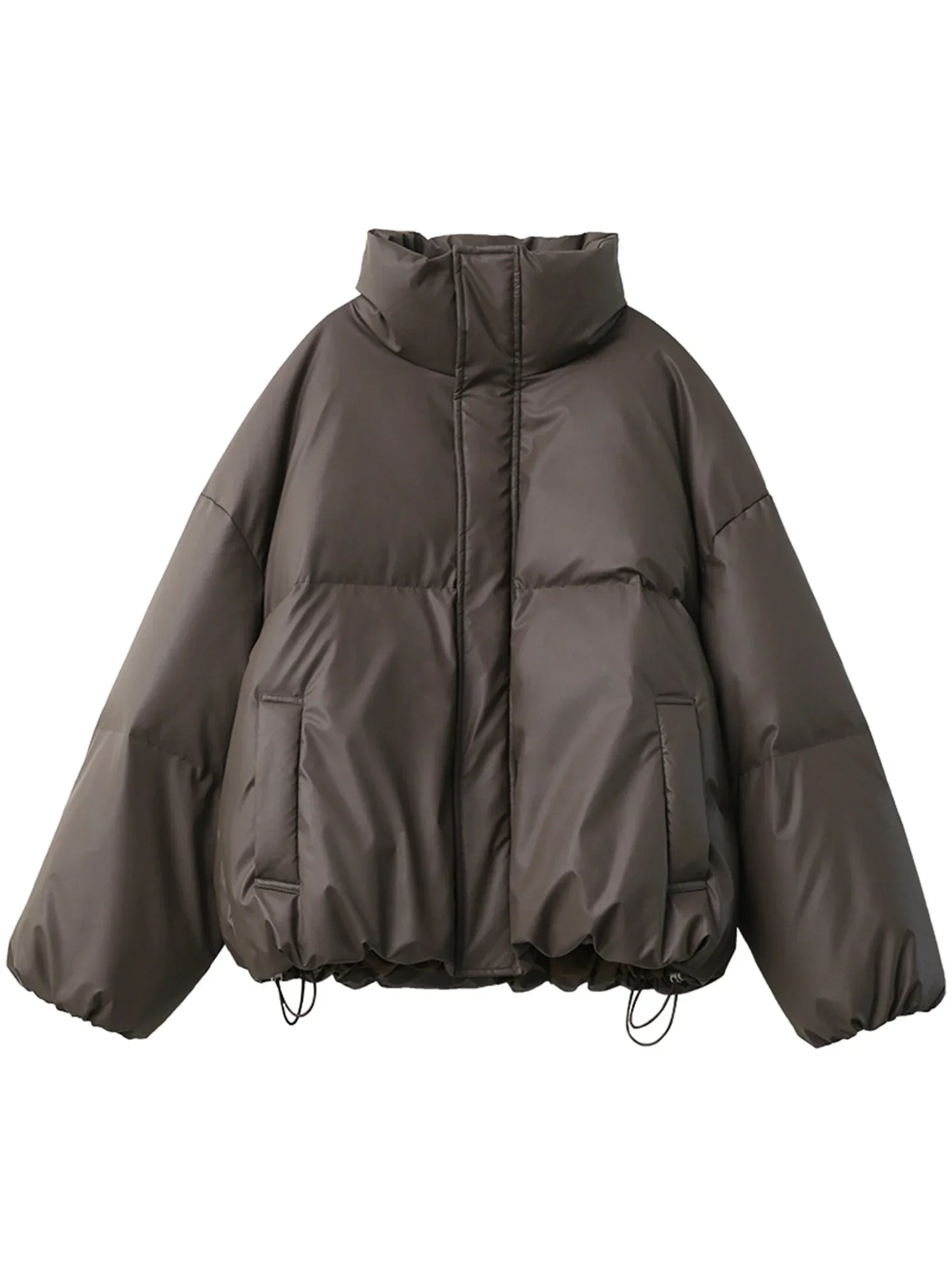 CHIC VEN Women Down Coats Solid Sports Casual Stand Collar PU 90 White Duck Down Ladies Down Jacket Autumn Winter 2025 Clothing