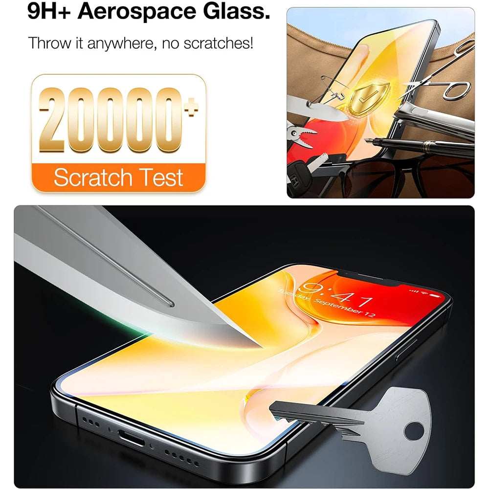 Dust Free Easy Installation Screen Protector For iPhone 17 16 Pro Max/17 Pro/17 Air 16 Plus HD Tempered Glass Anti-scratch Films