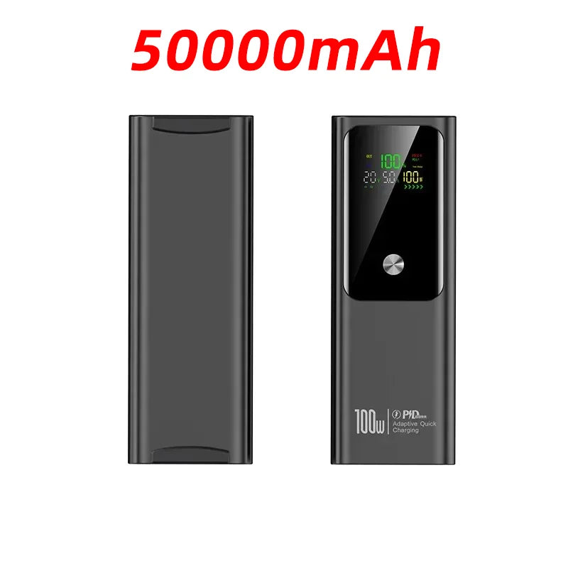 80000mAh Large Capacity External Power 100W Super Fast Charging Mobile Power Can be Charged Laptop Safe Portable Power Bank