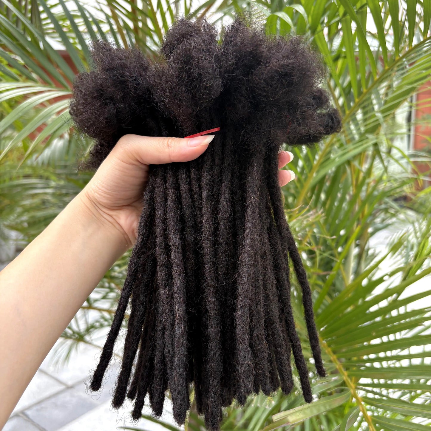 Loc Extension Human Hair with Curly Ends 8-14inch 100% Human Hair Handmade Inter Loc Dreadlock Extension for Men Women Kids