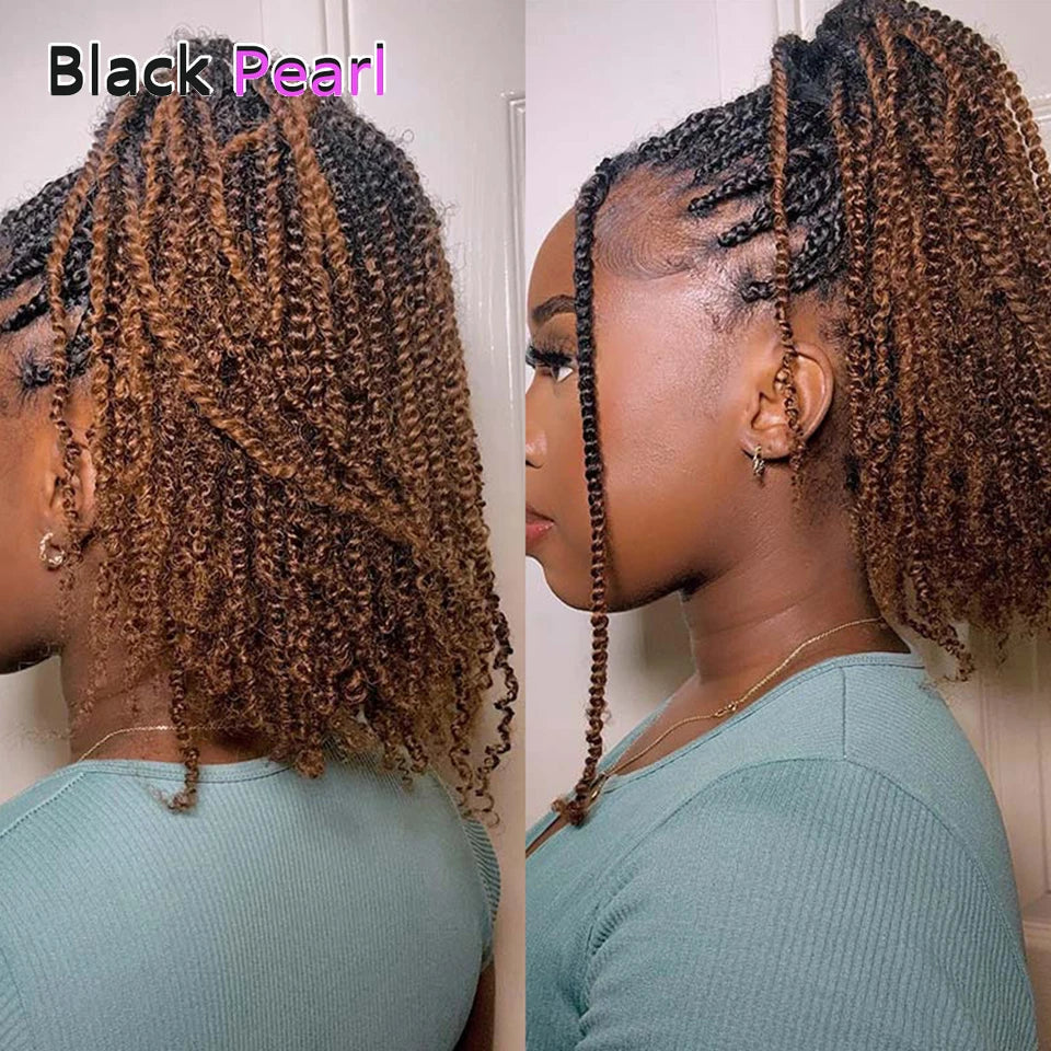 Peruvian Afro Kinky V Bulk Natural 1Pcs/100g Kinky Curly Hair for Twist Crochet Braiding Hair 100% Remy Human Bulk Hair