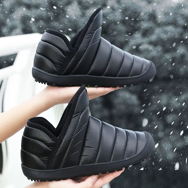 Winter Women Waterproof Snow Boots Lightweight Women Ankle Boots Sneakers Outdoor Sandproof Couple Warm Cotton Boot Botas Mujer