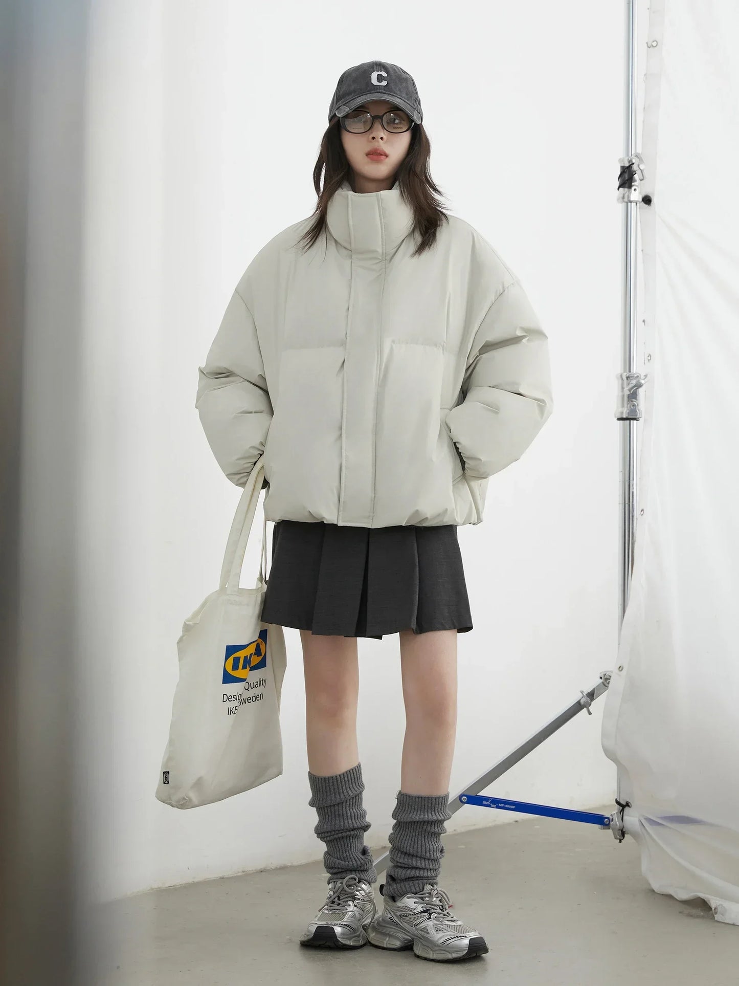 CHIC VEN Women Down Coats Solid Sports Casual Stand Collar PU 90 White Duck Down Ladies Down Jacket Autumn Winter 2025 Clothing