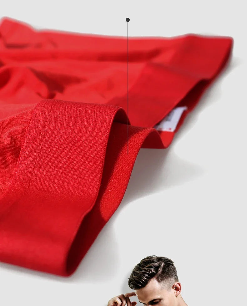 Men's underwear Men's boxers This man's gift is a pig red wedding thin boxers bottom shorts