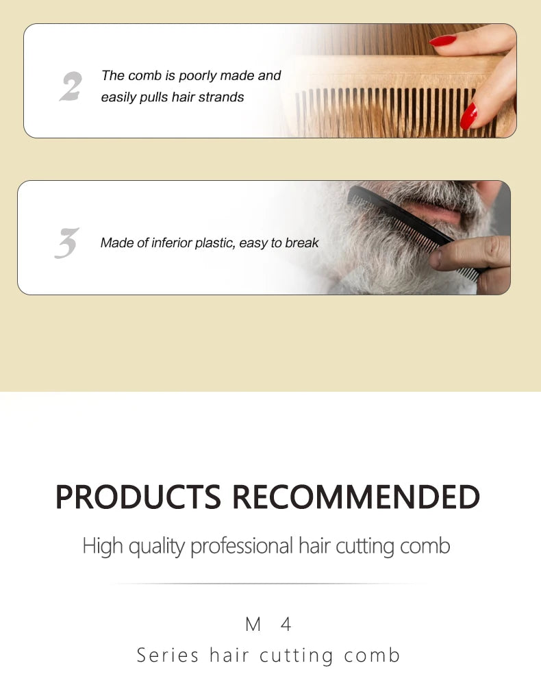 Haircut Comb Barber Shop Hairdresser Professional Hair Cutting Combs Sideburns Hair Brush Hair Salon Styling Tools Hairbrush
