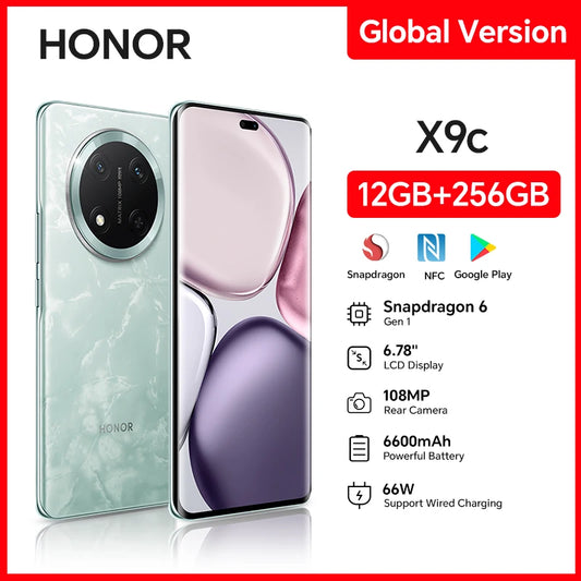 HONOR X9c 5G, Dual SIM (12GB+256GB) 108MP Triple Camera 6.78" AMOLED, Android 14