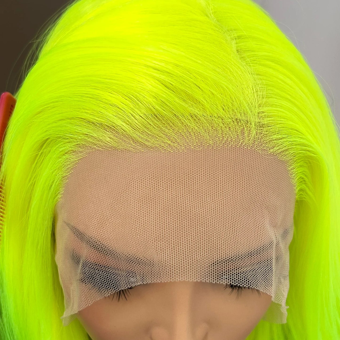 Long Wavy Body Wave Neon Green Black Ombre Wig Synthetic Free Part 13X4 Fluorescent Colored Wigs for Women Party Cosplay Costume