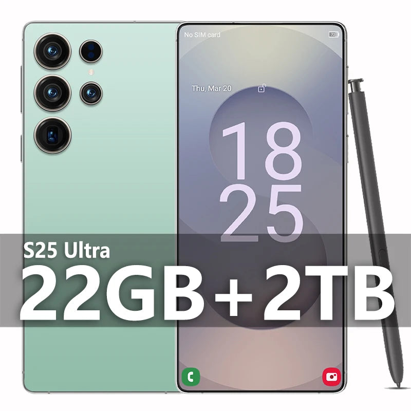 2025 Original Pad S25 ultra Tablet PC 7.3 inch HD 4K Android 13 22GB+2TB 8000mAh Battery 4G 5G Dual Sim Card WiFi GPS Google Tab