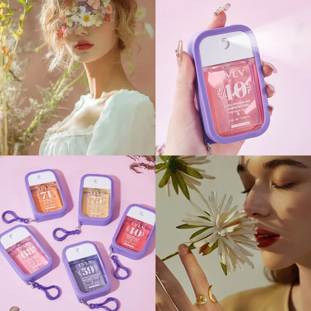 TVLV digital perfume silicone hook lasting fresh travel card fragrance eau de toilette spray