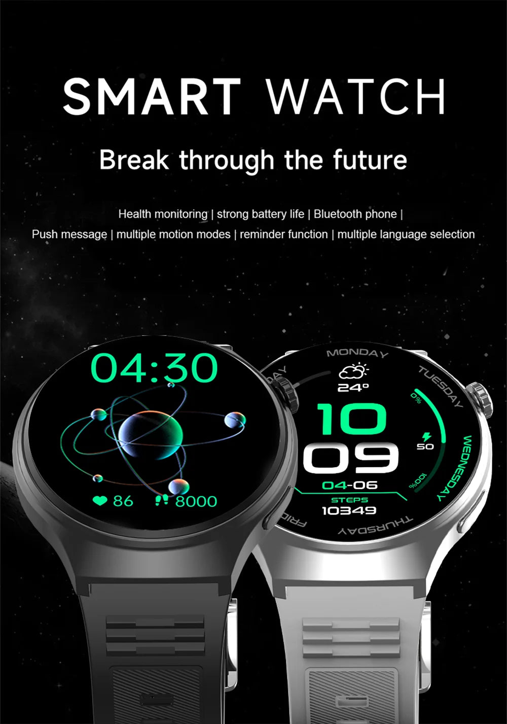 LAXASFIT New Smart Watch 1.52 HD Screen Heart Rate Bluetooth Call NFC Sports Men's Smart Watch 2025