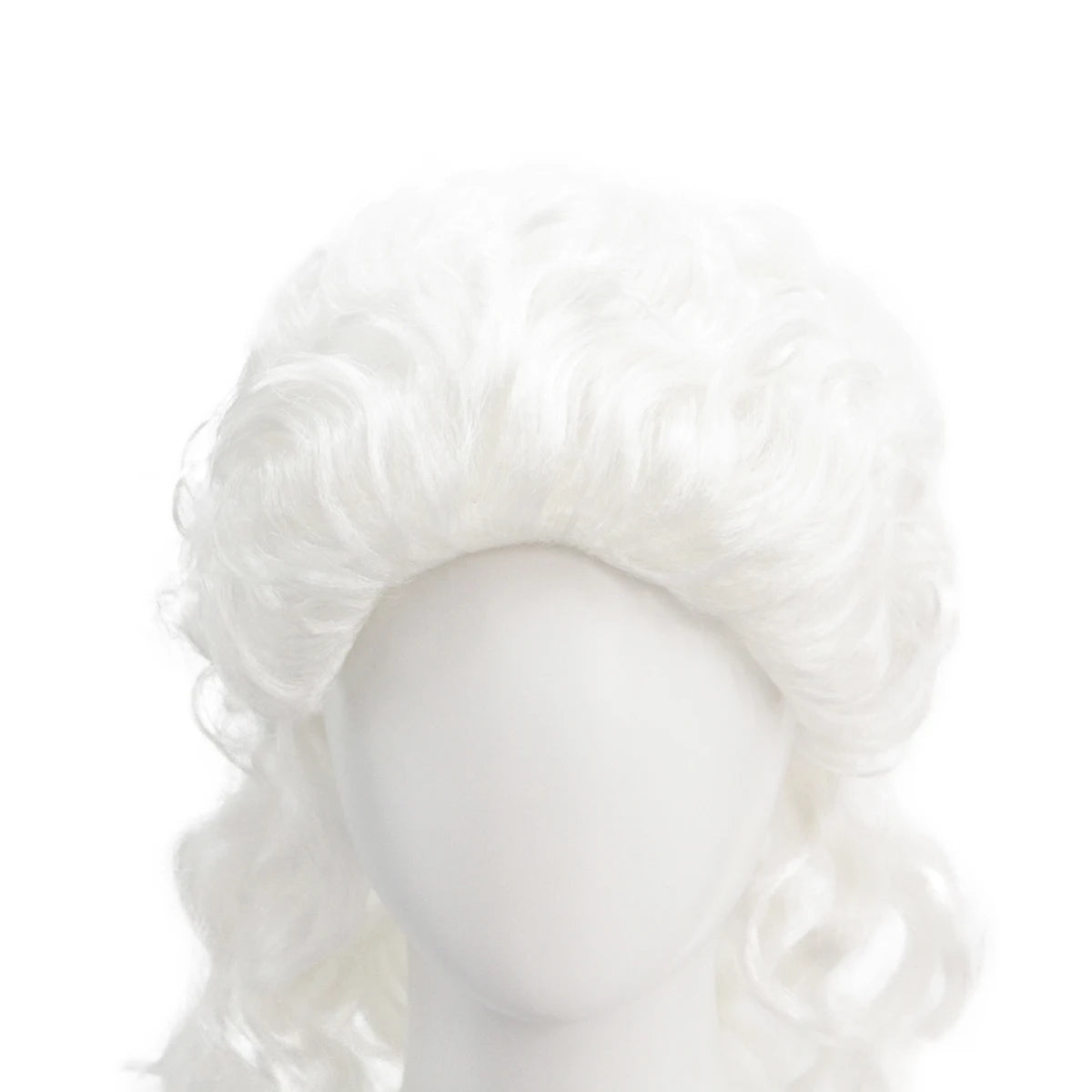 White curly hair synthetic wig daily wear holiday party birthday party