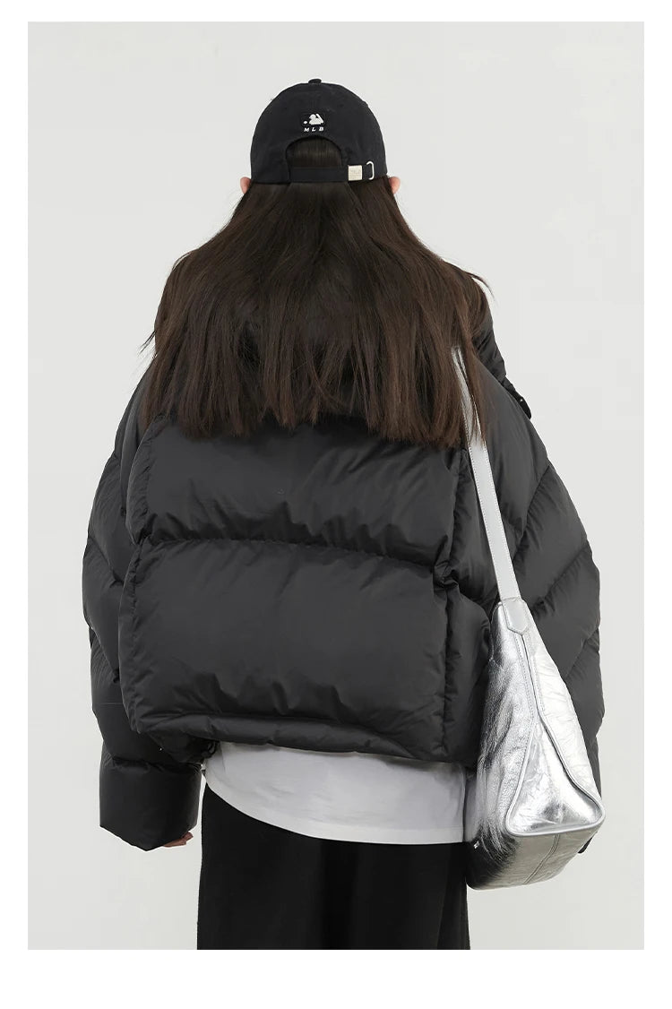 CHIC VEN Women Down Coats Loose Casual New Hooded 90 White Duck Down Female Down Jacket Autumn Winter 2025