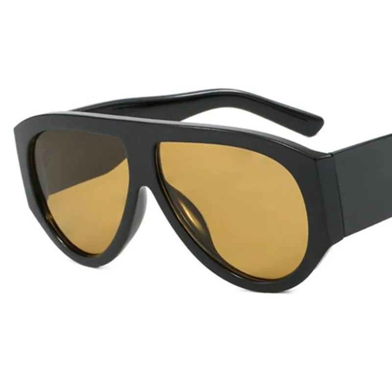 HOT Sun Glasses Unisex Anti-UV Spectacles Oversie Frame Eyeglasses Retro Ornamental Width Temples Sunglasses