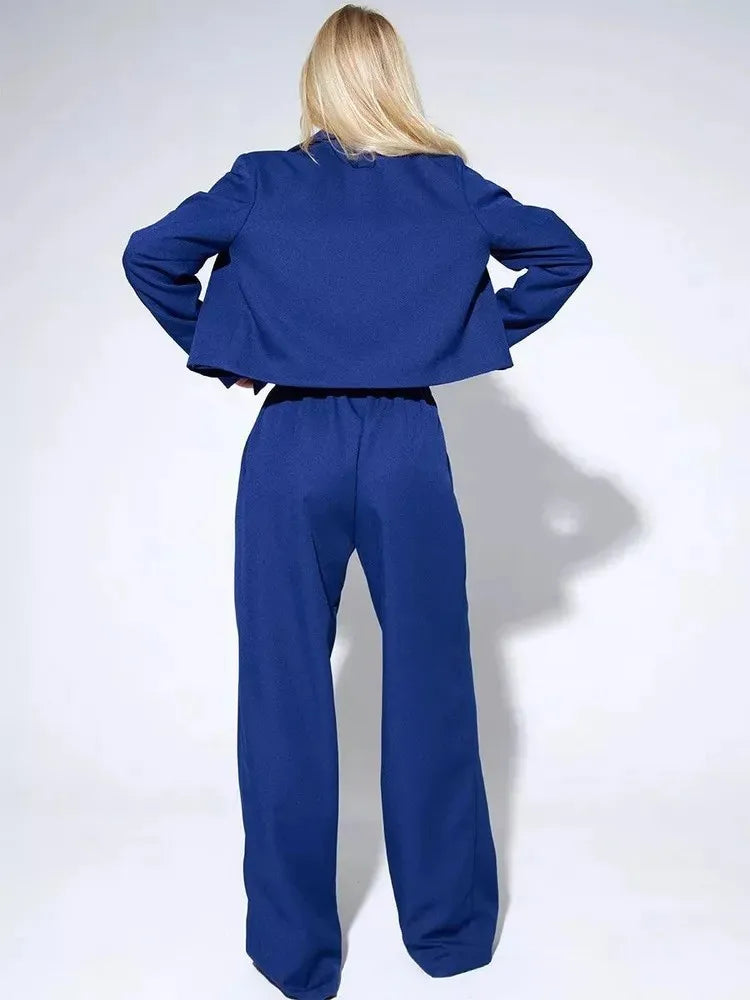 Women's Clothing 2025 Autumn New Fashion Casual Short Small Suit Slim Fit Trousers Women's Suit Костюм Женский Летний