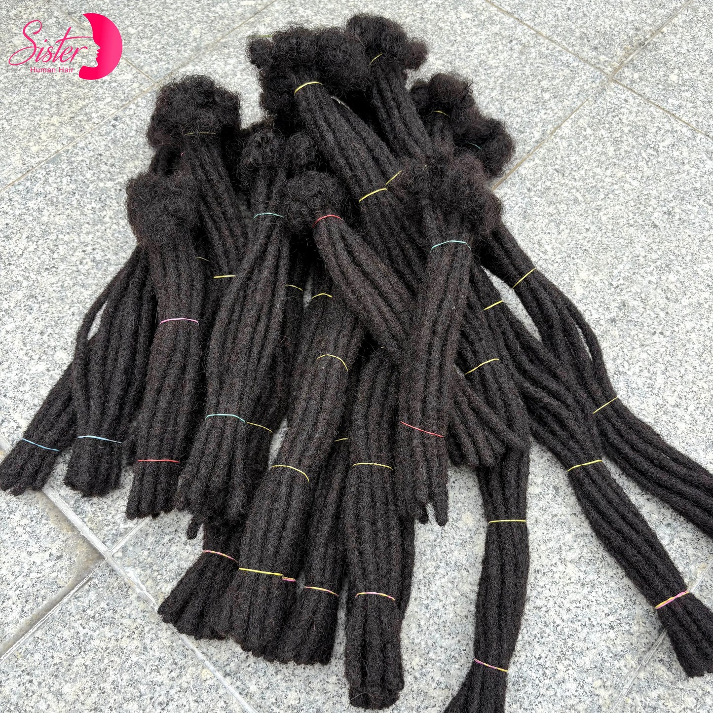 50 Strands 8-14inch Natural Loc Extension Human Hair with Curly Ends  100% Human Hair Loc Dreadlock Extension for Men Women Kids