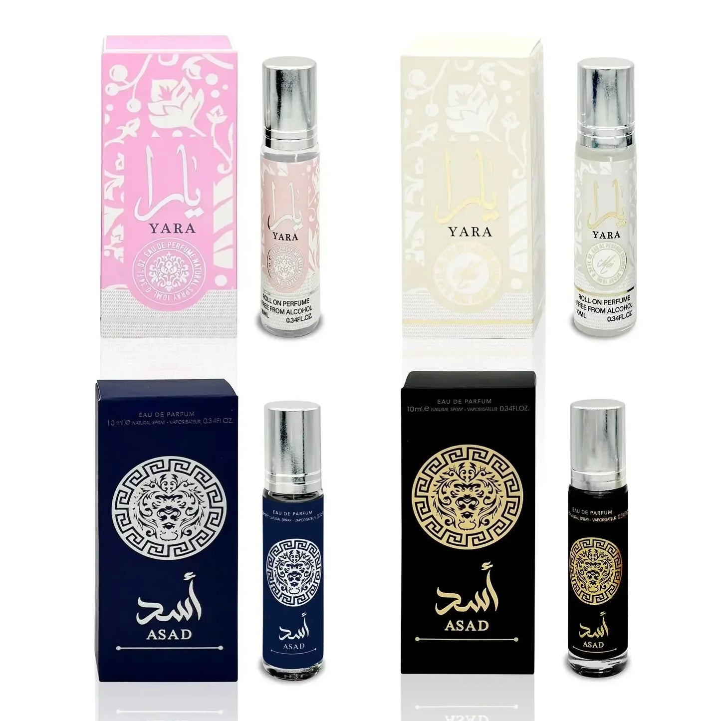 YARA Roll On Perfume Oil 10ML By Ard Al Zaafaran for unisex 0.34oz/3.4oz Lattafa Yara Perfume Samples Long-lasting fragrance
