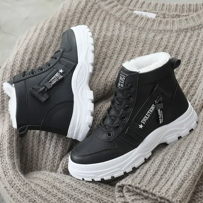 Winter Snow Boots for Women Casual High-top Shoes Warm Womens Sneakers Platform Ankle Boots Zapatillas De Mujer  Tenis De Mujer