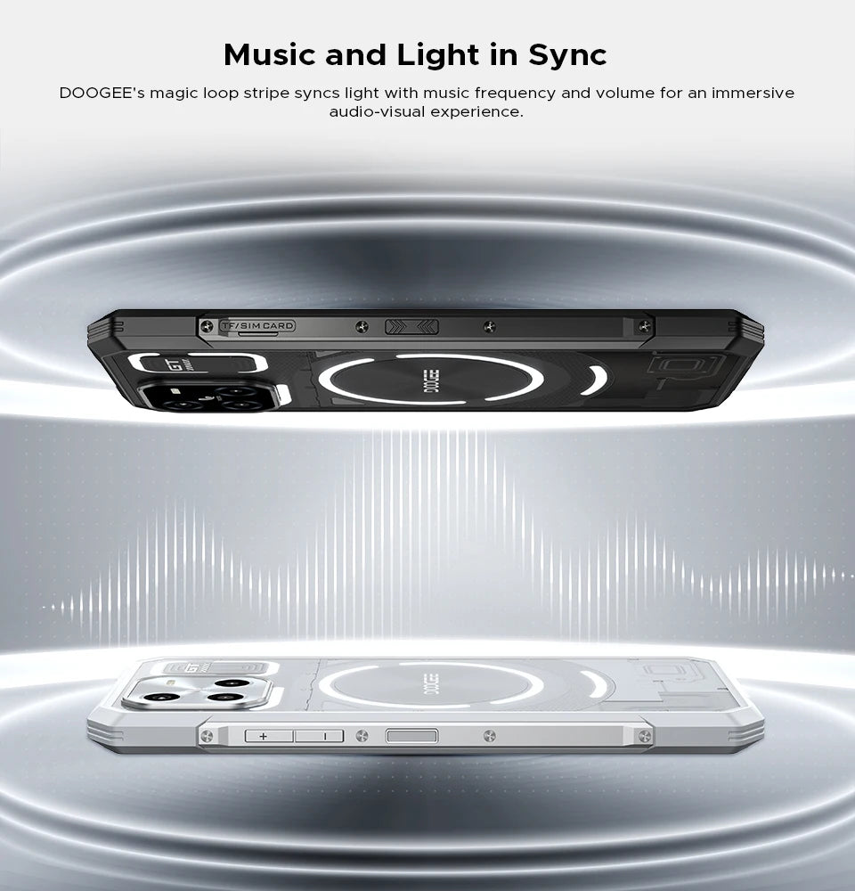 DOOGEE Blade GT Ultra 5G Rugged Smartphone Dimensity 7300 6.72'' 16GB 512GB LED Light Effect Design Ultra-thin Cell Phone