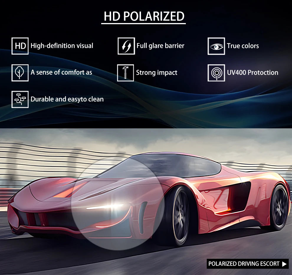 Sunglasses The new all-in-one Polarized Sun glasses With Sun Protection  For Man or Women  TR90  UV400