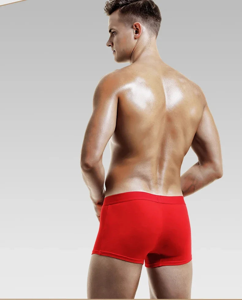 Men's underwear Men's boxers This man's gift is a pig red wedding thin boxers bottom shorts