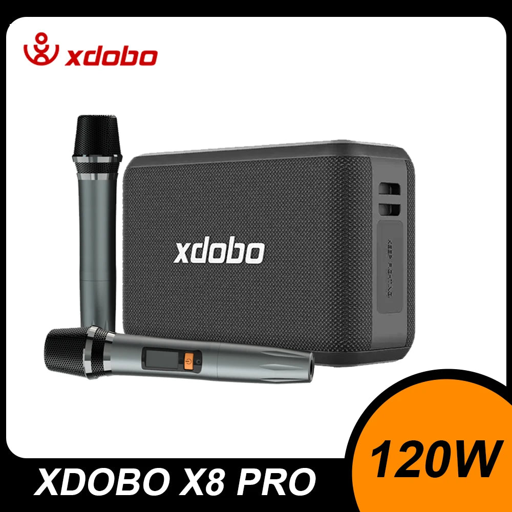 XDOBO X8 PRO 120W Super Power Speaker With 2 Microphone Subwoofer Waterproof Support TWS Wireless Karaoke Stereo Outdoor Speaker
