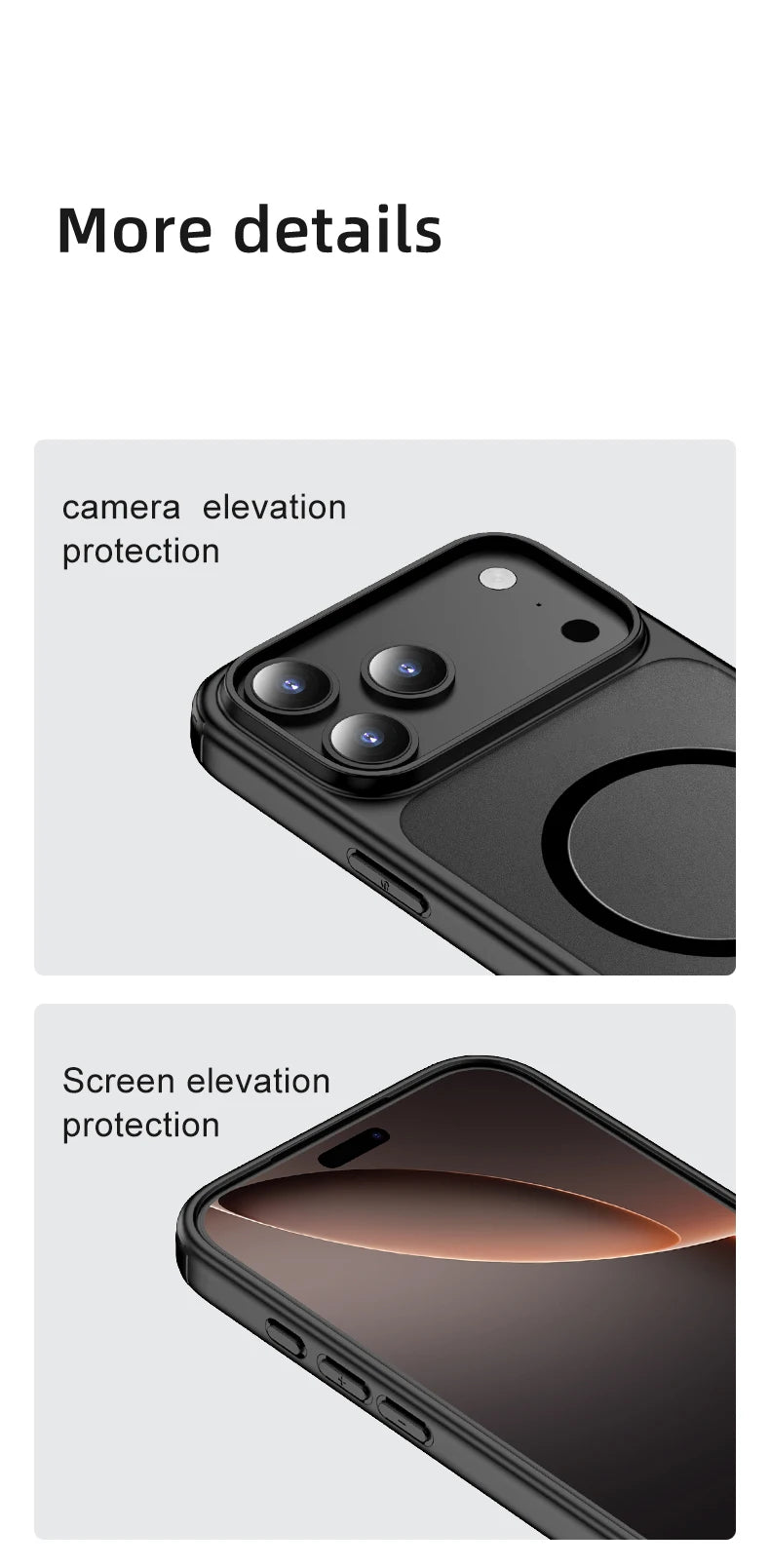 Wlons Magsafe Magnetic Wireless Charging Frosted Shockproof Case for iPhone 17 Pro Max 17 Air Skin Feel Rugged Armor Cover