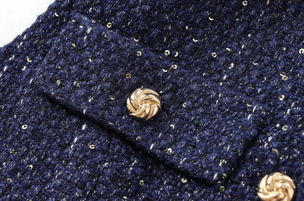 Women's Tweed Waistcoat with Belt, O Neck, Sleeveless, Front Button, Female Outerwear, Chic Tops, Fashion