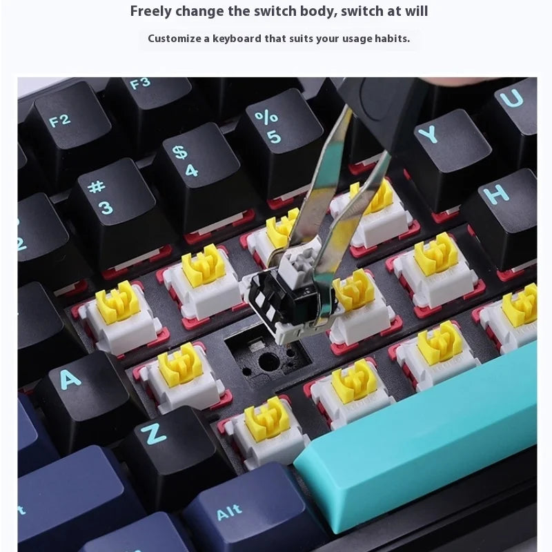 Aula Spider F87 Pro Mechanical Keyboard Wireless Customizable Triple Mode Bluetooth Gaming Esports Computer Side-Engraved Keycap