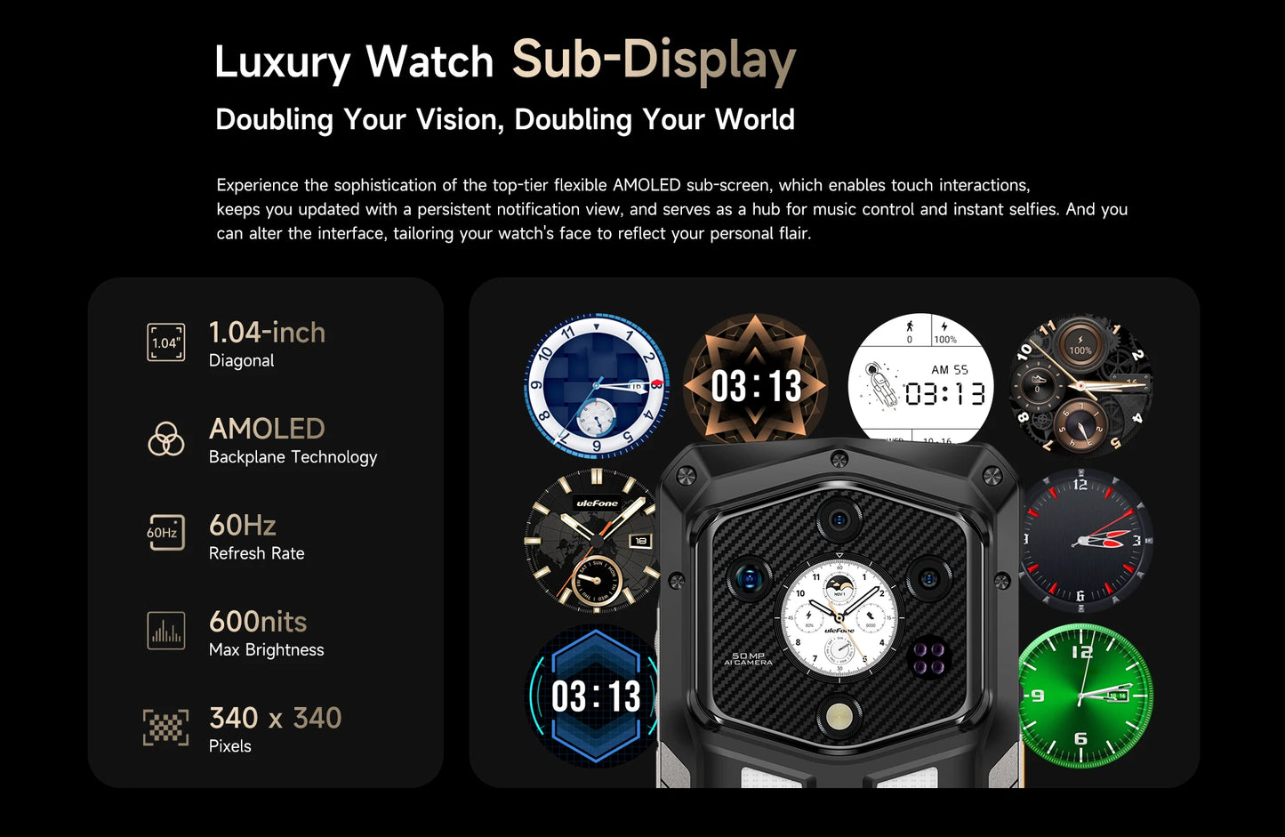 Ulefone Armor 29 Pro 5G AI Rugged Phone 21200mAh 120W 64MP Night Vision 6.67" 120Hz 512GB ROM Mobile MTK Dimensity 7400