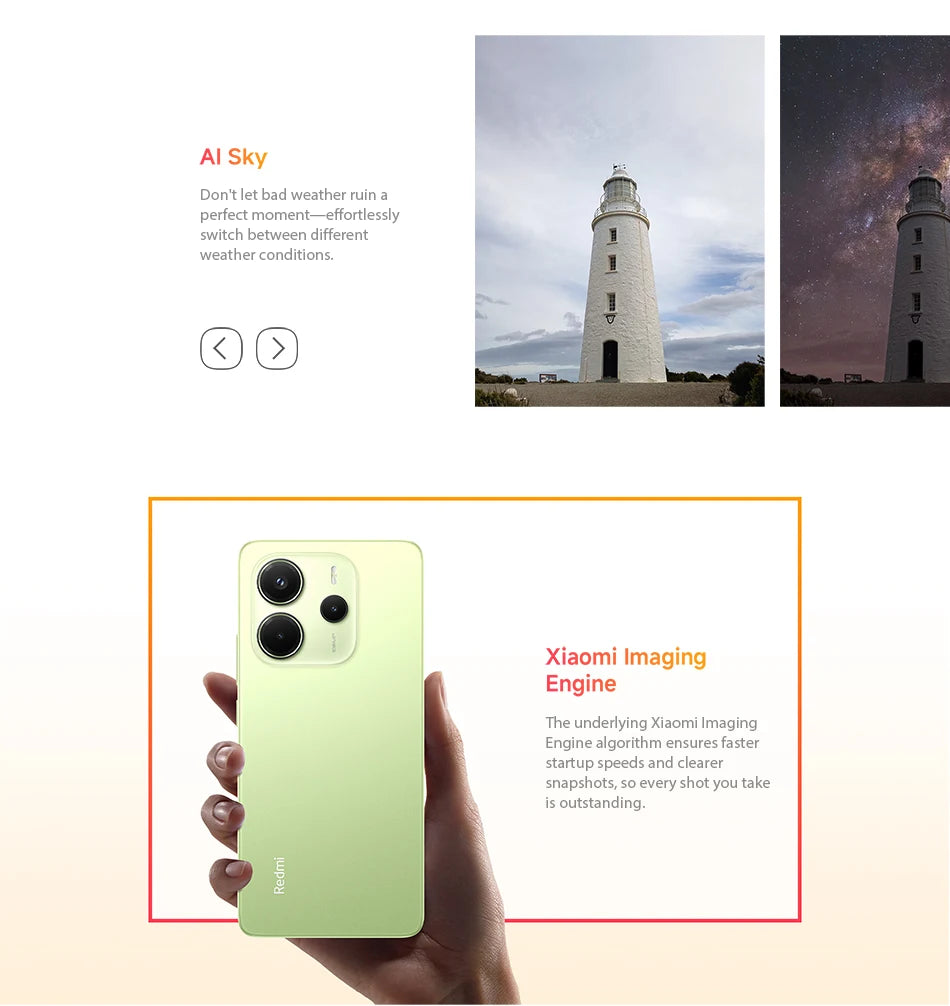 Xiaomi Redmi Note 14 4G NFC helium G99-Ultra 6,67 ''AMOLED screen 120 Hz 108 MP IA camera 5500 mAh battery,Charger Not Included