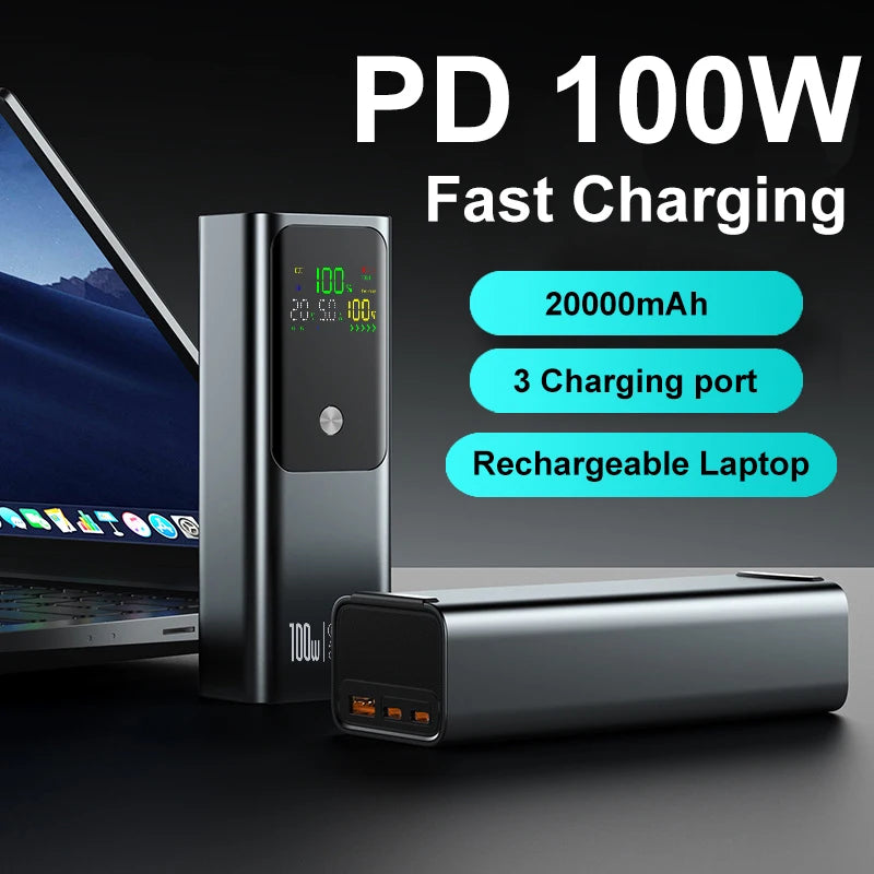 PD100W DIY Battery Charger Case Fast Charging for 4PCS 21700 Polymer 20000mA Battery Power Bank Box for Macbook Need Welding