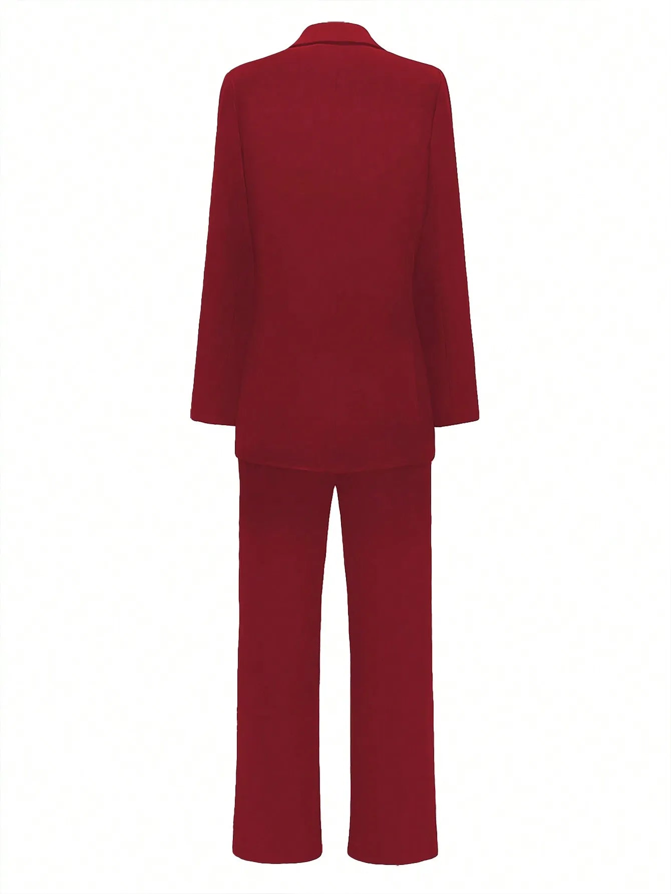 Women's Elegant Casual Blazer Jacket And Straight Trousers 2-Piece Suit Set Chrisimas & New Year Eve Party Outfit