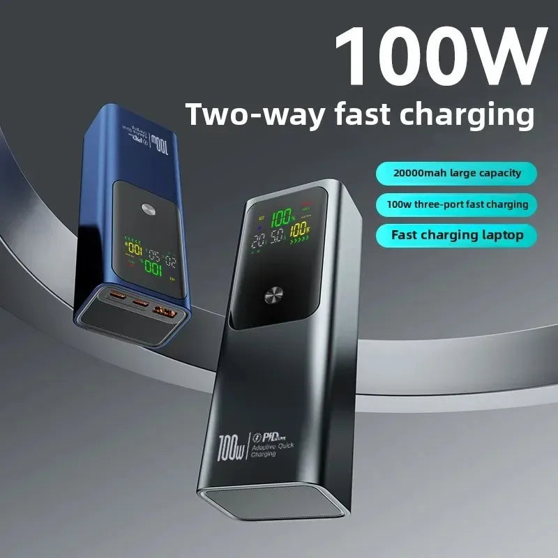 80000mAh Large Capacity External Power 100W Super Fast Charging Mobile Power Can be Charged Laptop Safe Portable Power Bank
