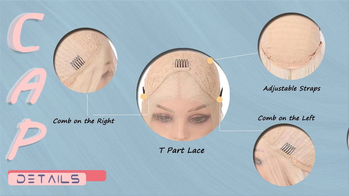 WIF Light Blue Body Wavy Synthetic Wig Natural Hairline Blue Hair Long Wavy Heat Lace Front Wigs Cosplay Use Women Makeup Wig